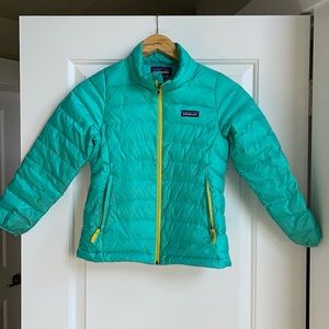 Girls Patagonia 7-8 Turquoise Jacket